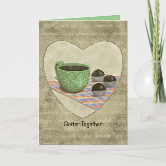 Better Together 5"x7" folded card, blank inside Bedankkaart (Voorkant)