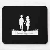 Better Together Bf And Gf Holding Hands  Muismat (Voorkant)