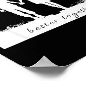 Better Together Bf And Gf Holding Hands Poster (Hoek)