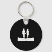 Better Together Bf And Gf Holding Hands  Sleutelhanger (Voorkant)