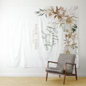 Better Together | Boho Boheemse Trouwdecoratie Wandkleed (In Situ (horizontaal))