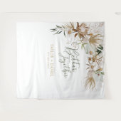 Better Together | Boho Boheemse Trouwdecoratie Wandkleed (Voorkant (horizontaal))