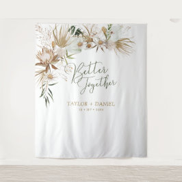Better Together | Boho Boheemse Trouwdecoratie Wandkleed