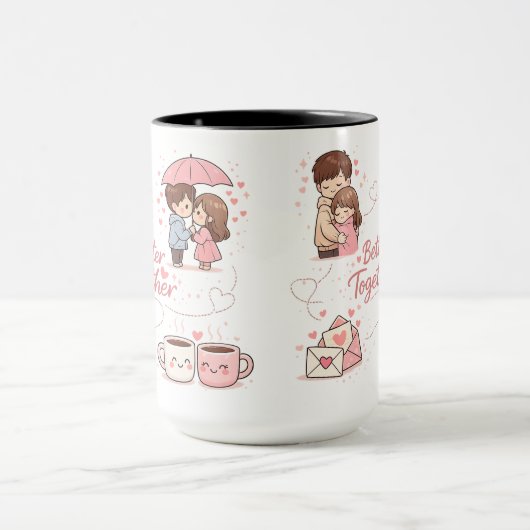 Better Together Coffee Mug – Perfect Romantic Gift Mok (Midden)