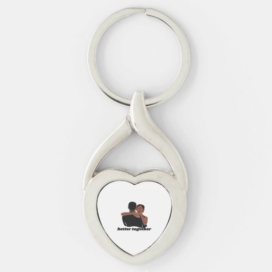 Better Together Couple Modern Vibe  Sleutelhanger (Voorkant)