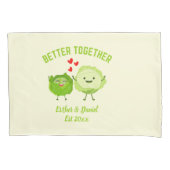 BETTER TOGETHER Cute Cabbage Valentine Couples Kussensloop (Voorkant)