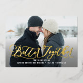 Better Together ECHT FOLIE Save The Date Kaart (Voorkant)