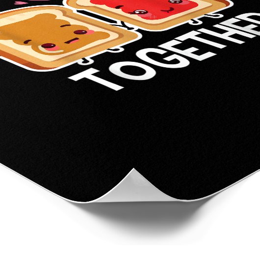 Better Together Fun Couple Playful Style  Poster (Hoek)