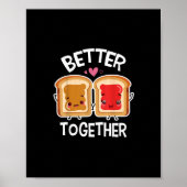 Better Together Fun Couple Playful Style  Poster (Voorkant)