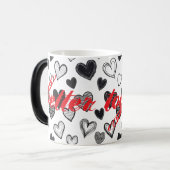 "Better Together" grillige Doodle Art Hand geteken Magische Mok (Voorkant links)