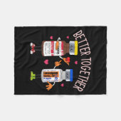 Better-together Haldol Ativan Icu Nurse Valentine' Fleece Deken (Voorkant (Horizontaal))