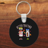 Better Together Haldol Ativan Icu Nurse Valentine  Sleutelhanger (Voorkant)