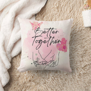 "Better Together" huwelijkscadeau Kussen