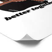 Better Together Koppel Moderne Sfeer Poster (Hoek)