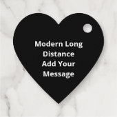 Better Together Lange Afstandsrelatie Modern Bedankjes Labels (Achterkant)
