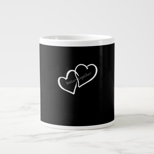Better Together Lange Afstandsrelatie Modern Grote Koffiekop (Voorkant)