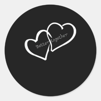 Better Together Lange Afstandsrelatie Modern Ronde Sticker