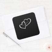 Better Together Lange Afstandsrelatie Modern Vierkante Sticker (Envelop)