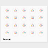 Better Together Love Heartfelt Design  Ronde Sticker (Vel)
