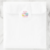 Better Together Love Heartfelt Design  Ronde Sticker (Tas)