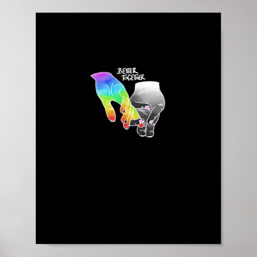 Better Together Minimal Design  Poster (Voorkant)