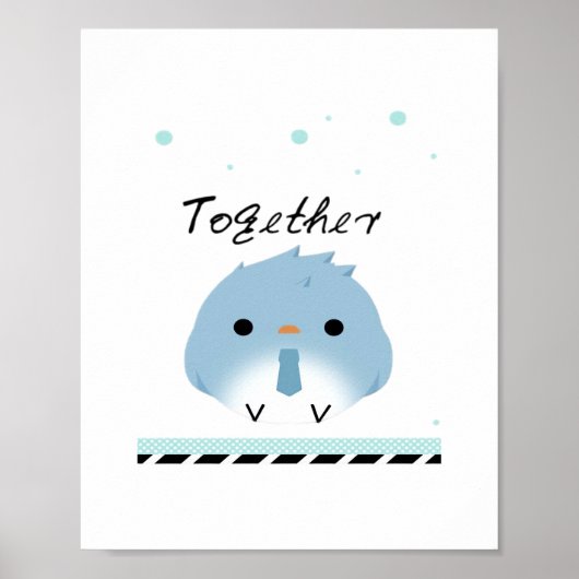 Better Together Minimal Design  Poster (Voorkant)