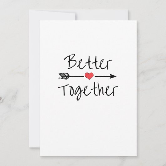 Better Together Modern Aesthetic  Feestdagenkaart (Voorkant)