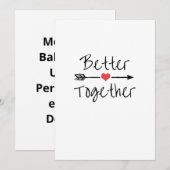 Better Together Modern Aesthetic  Feestdagenkaart (Voorkant / Achterkant)