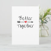 Better Together Modern Aesthetic  Feestdagenkaart (Staand voorkant)