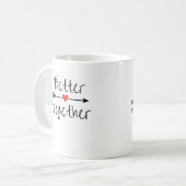 Better Together Modern Aesthetic Koffiemok (Voorkant links)