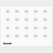Better Together Modern Aesthetic Ronde Sticker (Vel)