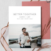 Better Together Modern Foto Opslag Data Aankondigingskaart