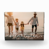 Better Together Modern Script Aangepast Familie Ha Fotoblokken (Voorkant)