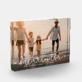 Better Together Modern Script Aangepast Familie Ha Fotoblokken (Links)