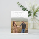 Better Together Photo Wedding Save the Date Aankondigingskaart (Staand voorkant)