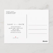 Better Together Photo Wedding Save the Date Briefkaart (Achterkant)