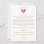 Better Together Quote Hot Pink Heart 2 Photos Save The Date (Achterkant)