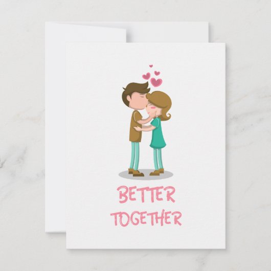 Better Together Romantische Kaart (Voorkant)