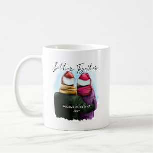 Better Together Script Watercolor Koppel Kerst Koffiemok