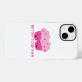 Better Together Twee Cupcakes Roze Valentijn Case-Mate iPhone Case (Achterkant (horizontaal))