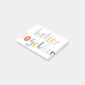 Better together typography doodle text Quote Post-it® Notes (Schuin)