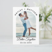 Better Together Valentine's Day gift Photo Bedankkaart (Staand voorkant)