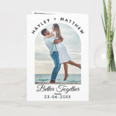 Better Together Valentine's Day Photo Feestdagen Kaart (Achterkant)