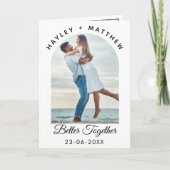 Better Together Valentine's Day Photo Feestdagen Kaart (Voorkant)