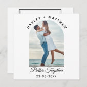 Better Together Valentine's Day Photo Feestdagenkaart (Voorkant / Achterkant)