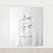 Better Together Wedding Backdrop Banner Minimalist Wandkleed (Voorkant)