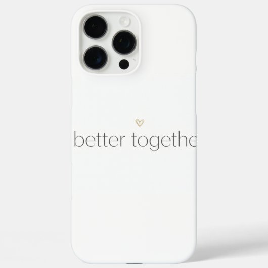 Better Together Wedding iPhone Case (Achterkant)