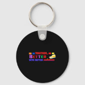 Better Together With Butter Insrational Funny Quot Sleutelhanger (Voorkant)