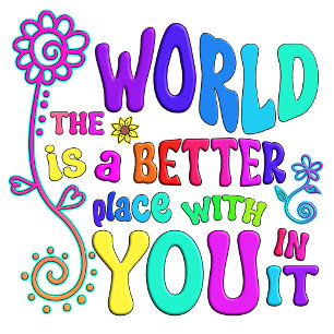 Better World Self Love Rainbow Quote Hoodie