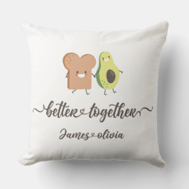 BetterTogether Avocado & Toast Personalized pillow Kussen